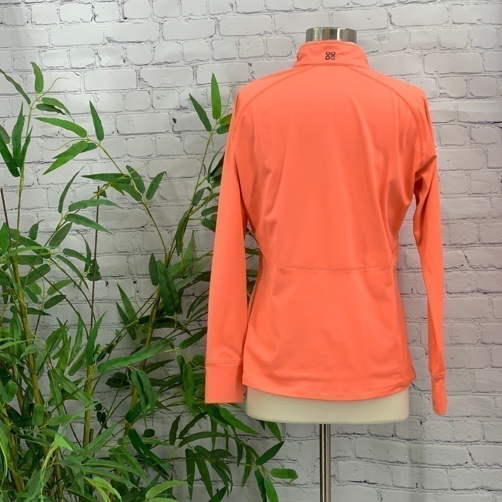 🎉Actra Orange Long Sleeve Pullover w/ Thumbholes - Picture 3 of 6